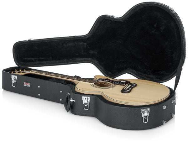 Gator Cases GWJUMBO Jumbo Acoustic Guitar Deluxe Wood Case