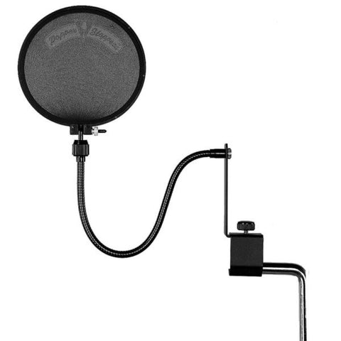 Shure PS6 Popper Stopper Pop Filter with Metal Gooseneck and Heavy Duty Microphone Stand Clamp