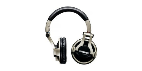 Shure SRH750DJ Professional DJ Headphone, Detachable coiled cable, Threaded ¼" gold plated adapter