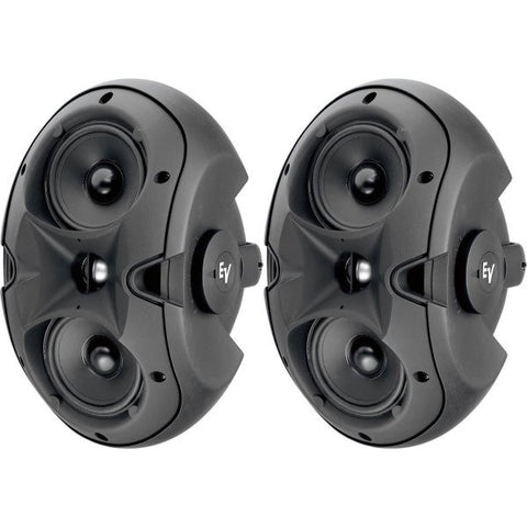 Electro Voice EVID42T 2-Way Twin 4" Woofer and 1" Horn Loaded 100 X 90 Tweeter, Transformer. Black