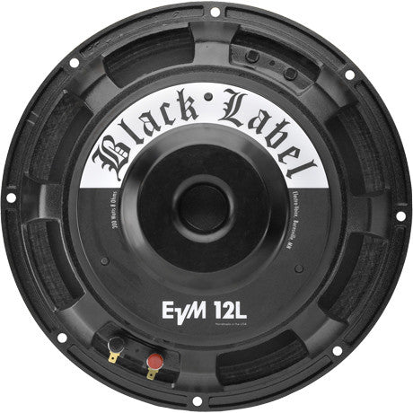 Electro Voice EVM12L8OHMBLLBL Zakk Wylde signature guitar speaker, 12-inch, 300-watt, 8 ohms