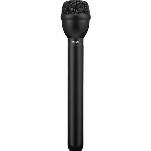 Electro Voice RE50L, Omnidirectional broadcast interview microphone, black, 9.5" long