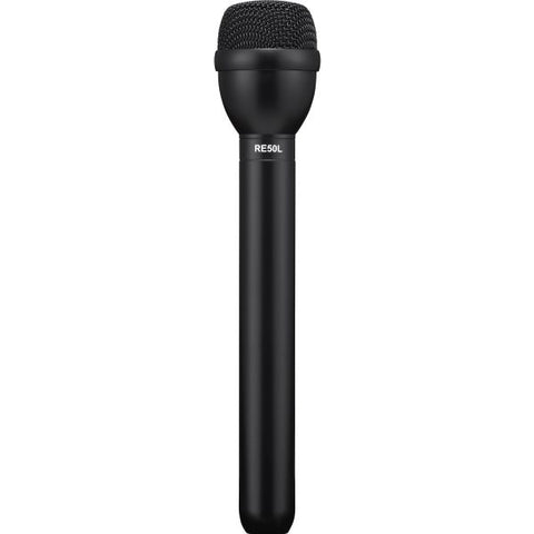 Electro Voice RE50L, Omnidirectional broadcast interview microphone, black, 9.5" long