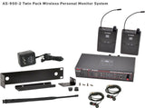 AS-950 16 CHANNEL STEREO WIRELESS PERSONAL IN-EAR MONITOR SYSTEM