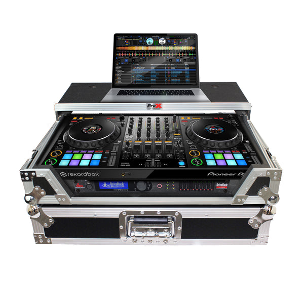 Flight Case for Pioneer DDJ-1000 and DDJ-1000 SRT Digital Controller W-Laptop Shelf and Wheels