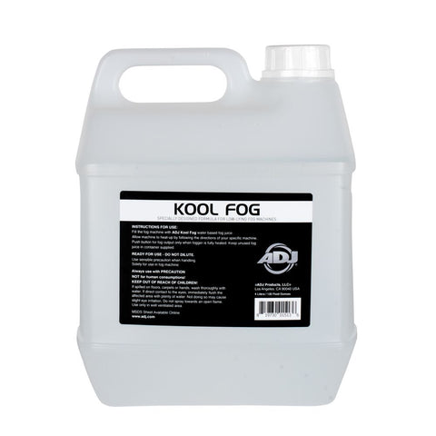 American Dj KOOLFOG New special formulated Kool Fog. Designed for low-lying fog machines.
