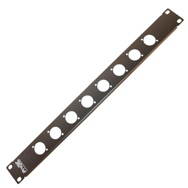 ProX 1U Rack Panel Punched for 8 XLR SpeakOn or powerCON Connectors