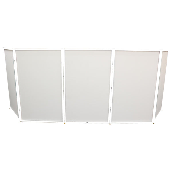 5 Panel - White Frame DJ Facade W-SS Quick Release 180° Hinges