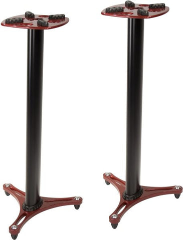 Ultimate Support MS9045R MS-90-45 Studio Monitor Stand 45";  PAIR;  Red