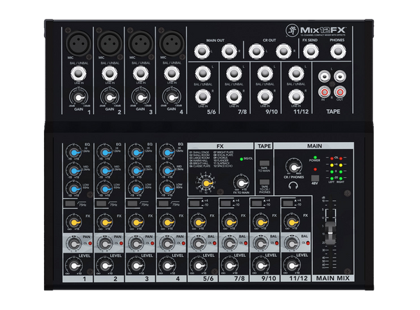 Mackie MIX12FX 12-channel Compact Mixer w/ FX