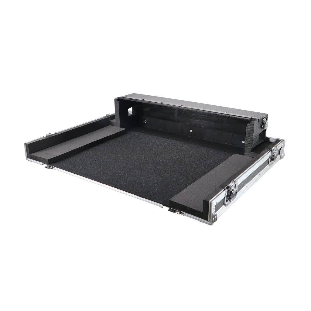 ATA Digital Audio Mixer Case for Soundcraft SI Performer 3 Expression 3 Console with Doghouse compartment and Caster wheels