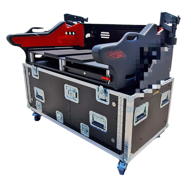 Soundcraft VI3000 Flip-Ready Hydraulic Console Easy Retracting Lifting Case with 2x 2U Rack Space by ZCASE
