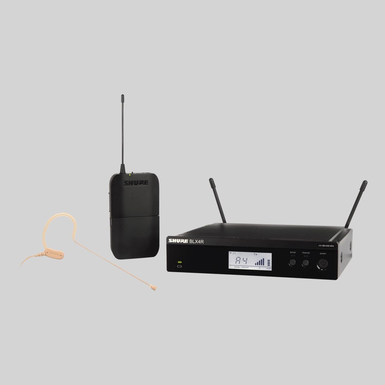 BLX14R/MX53 - Wireless Rack-mount Presenter System with MX153 Earset Microphone