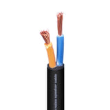 100 Ft. 12 AWG 2 Conductor Hybrid Passive Speaker Wire Bulk Cable Spool Black