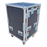 Mobile AV Broadcasting Streaming Recording Studio Workstation Case with 4U Top 12U Bottom