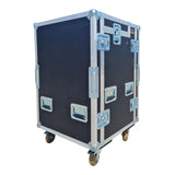 Mobile AV Broadcasting Streaming Recording Studio Workstation Case with 4U Top 12U Bottom