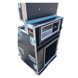 Mobile AV Broadcasting Streaming Recording Studio Workstation Case with 4U Top 12U Bottom