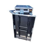 Mobile AV Broadcasting Streaming Recording Studio Workstation Case with 4U Top 12U Bottom