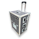 ATA Flight Case for Digital Audio Mixer Yamaha DM7C Compact with Corner Wheels, DogHouse and Telescopic Handle
