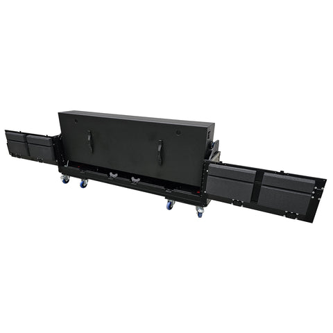 Flip-Ready Easy Retracting Hydraulic Lift Case for 4x Pioneer CDJ-3000 and DJM-V10 or A9 System