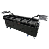 Flip-Ready Easy Retracting Hydraulic Lift Case for 4x Pioneer CDJ-3000 and DJM-V10 or A9 System