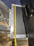 VERRAZANO V-Shape Aluminum Truss DJ Table with Elevated Monitor Shelves and 24" Base Plate