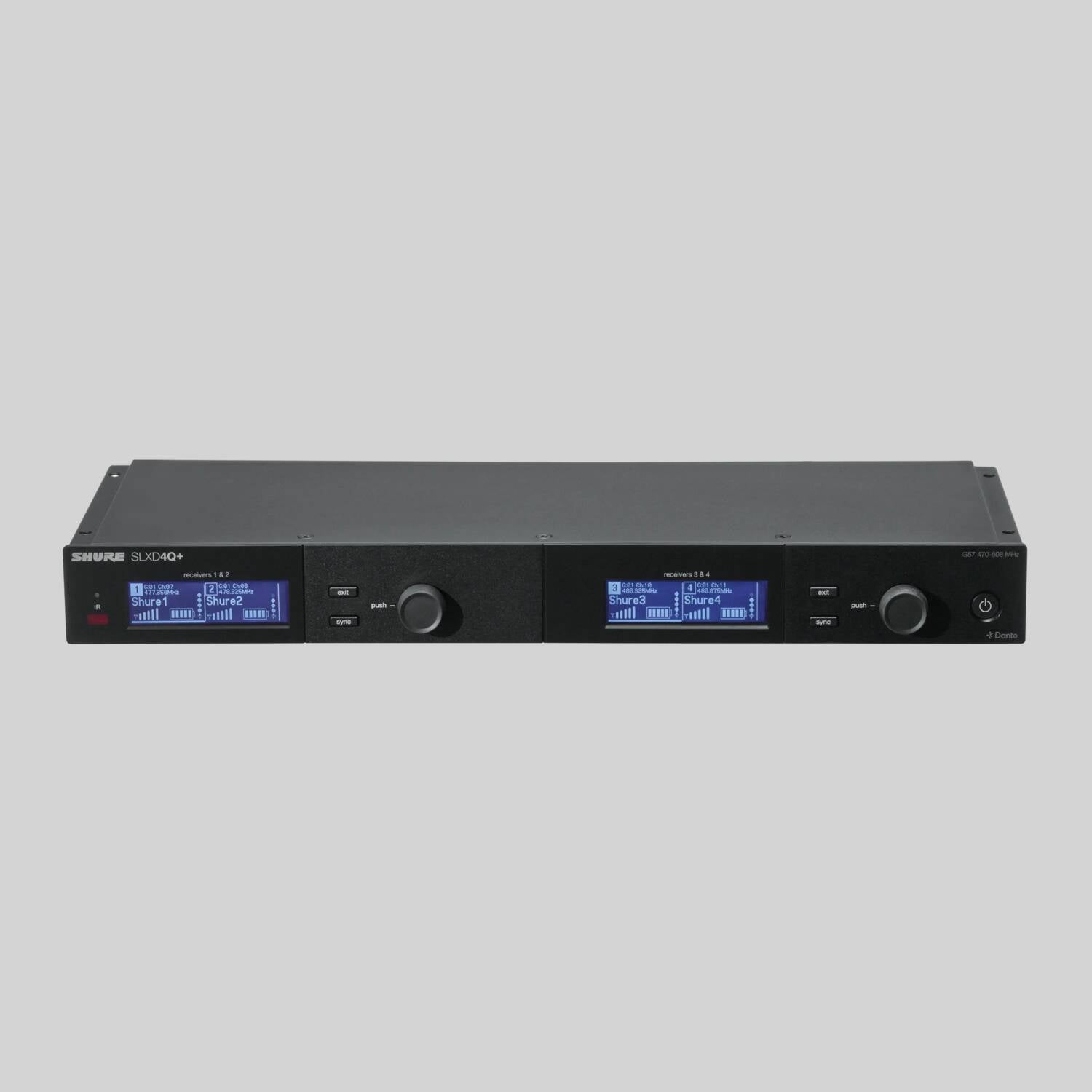 SLXD4QDAN+ - Quad Channel Receiver with Dante Audio