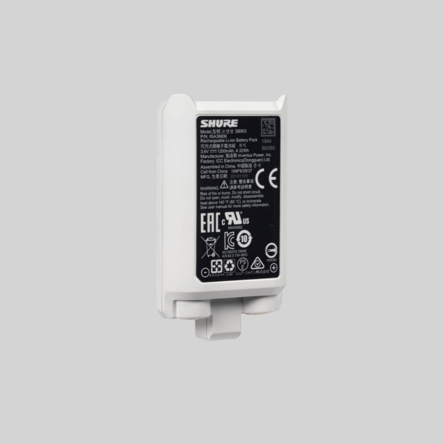 SB903 - Lithium-Ion Battery for SLX-D+ Wireless Transmitters