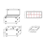 TruckPax Utility ATA Flight Case Truck Storage Road Case with Dividers Tray and 4" in casters – 24"x60"x36" Ext