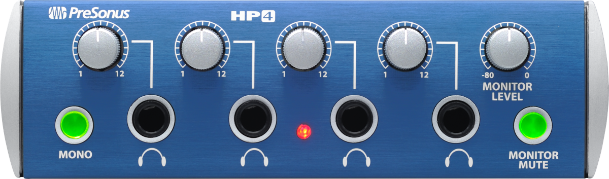 HP4 4-Channel Headphone Amplifier, Blue, 120V NA