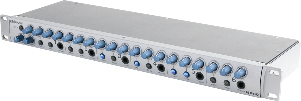 HP60 6-Channel Headphone Mixing System, Silver