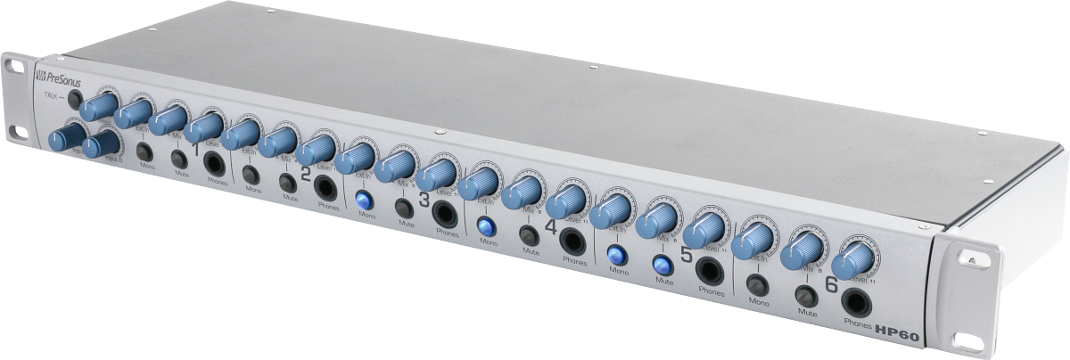 HP60 6-Channel Headphone Mixing System, Silver