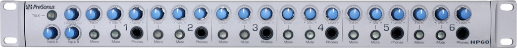 HP60 6-Channel Headphone Mixing System, Silver