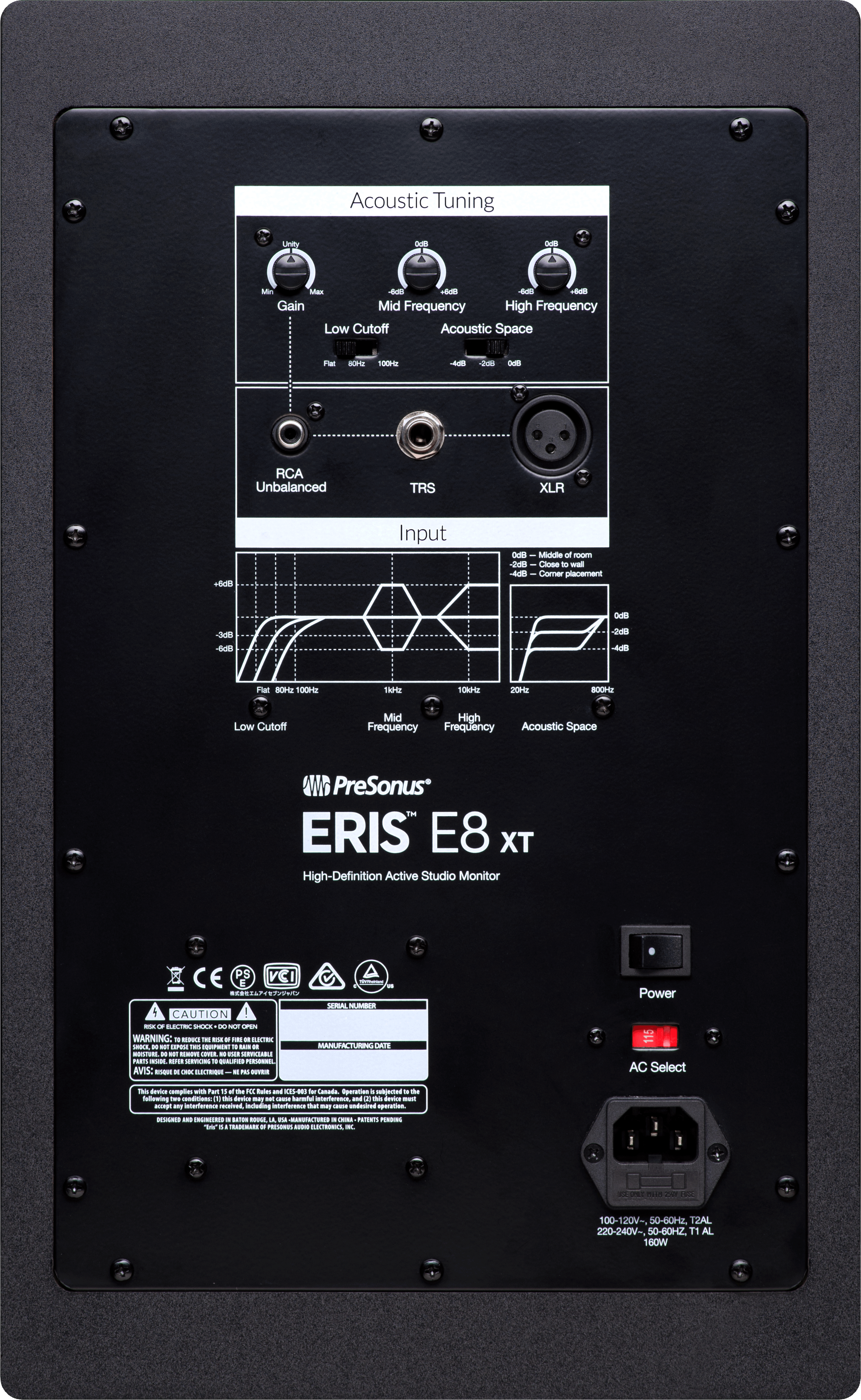 PAIR - Presonus ErisE8XT 2-Way Active Studio Monitors with Wave Guide