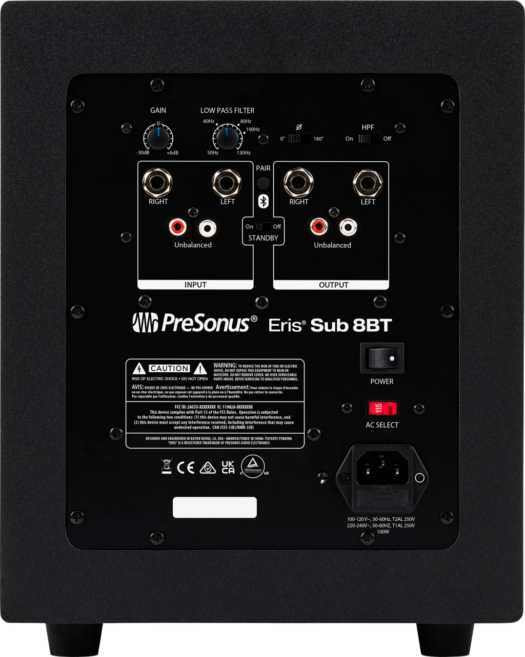 Eris® Sub 8BT, Black, NA