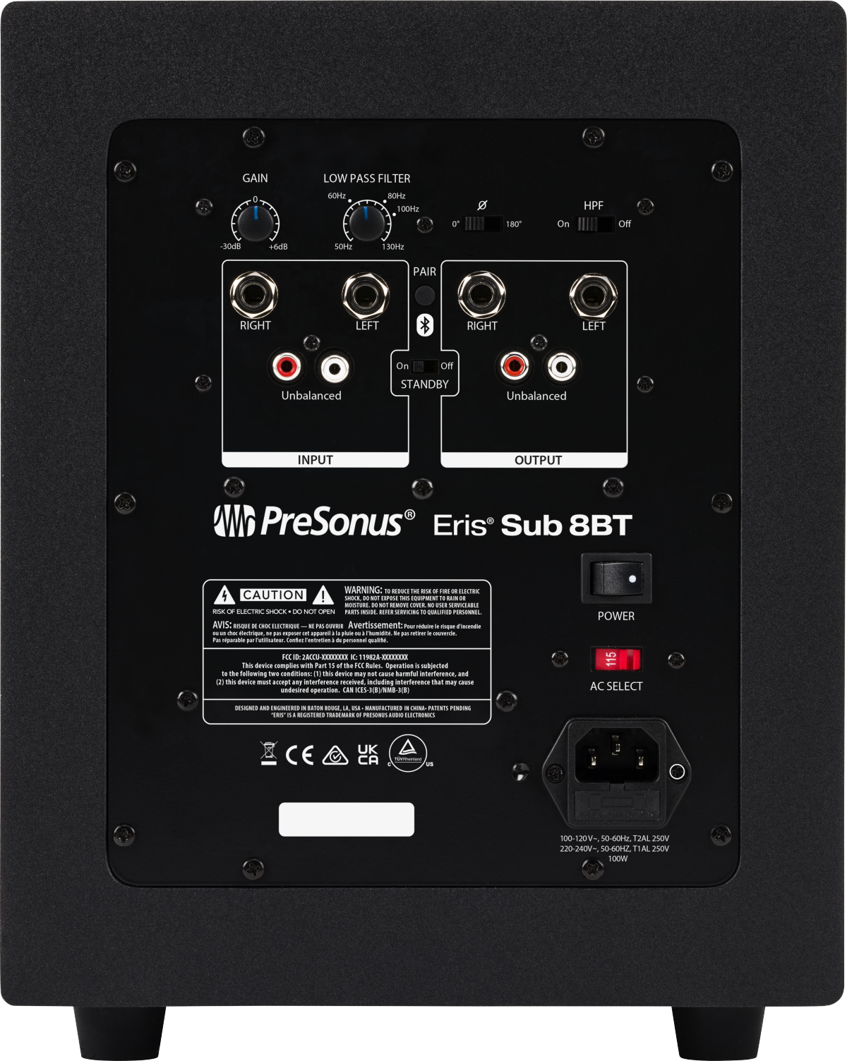 Eris® Sub 8BT, Black, NA