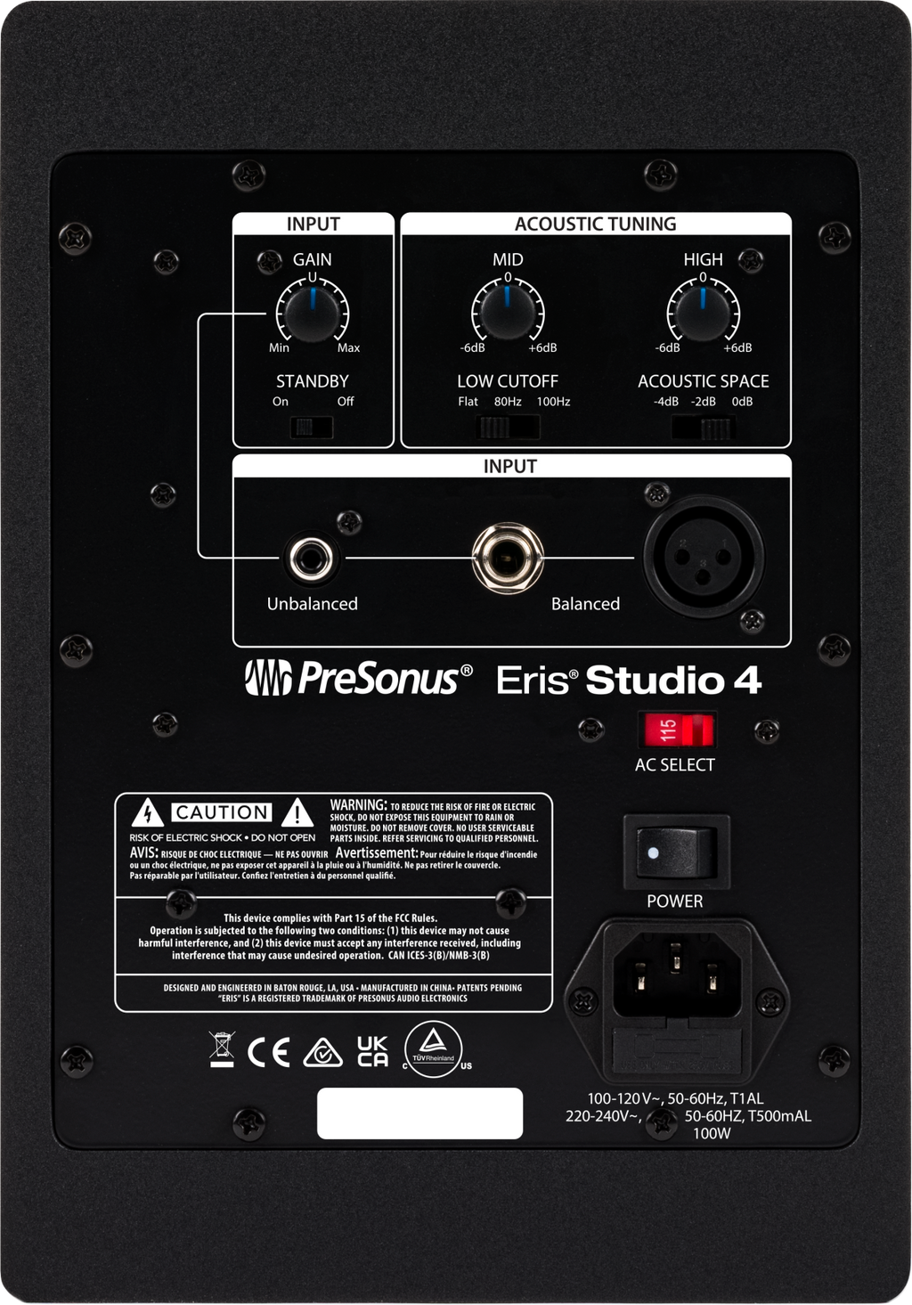 Eris® Studio 4, Black, 120V
