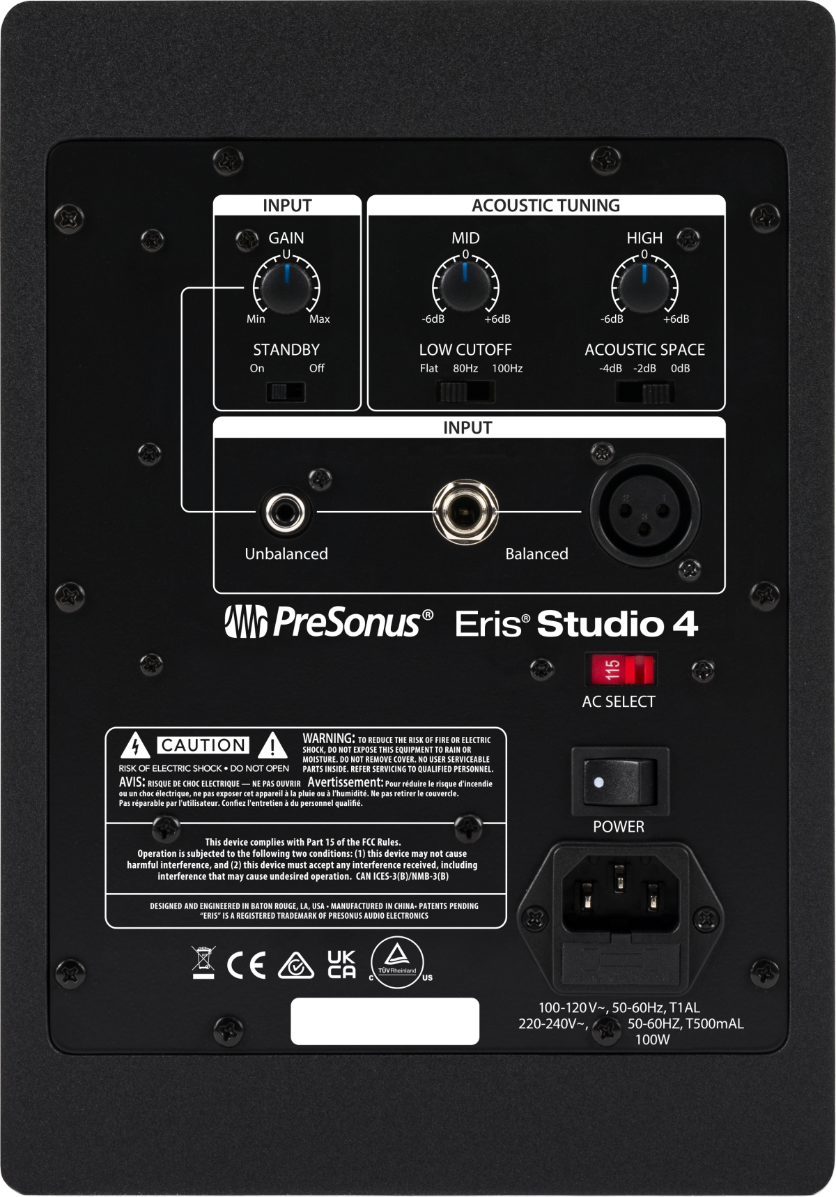 Eris® Studio 4, Black, 120V
