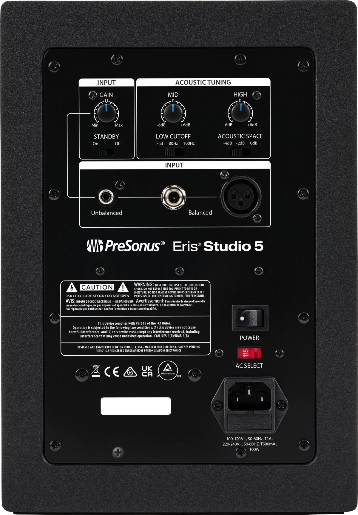 Eris® Studio 5, Black, 120V