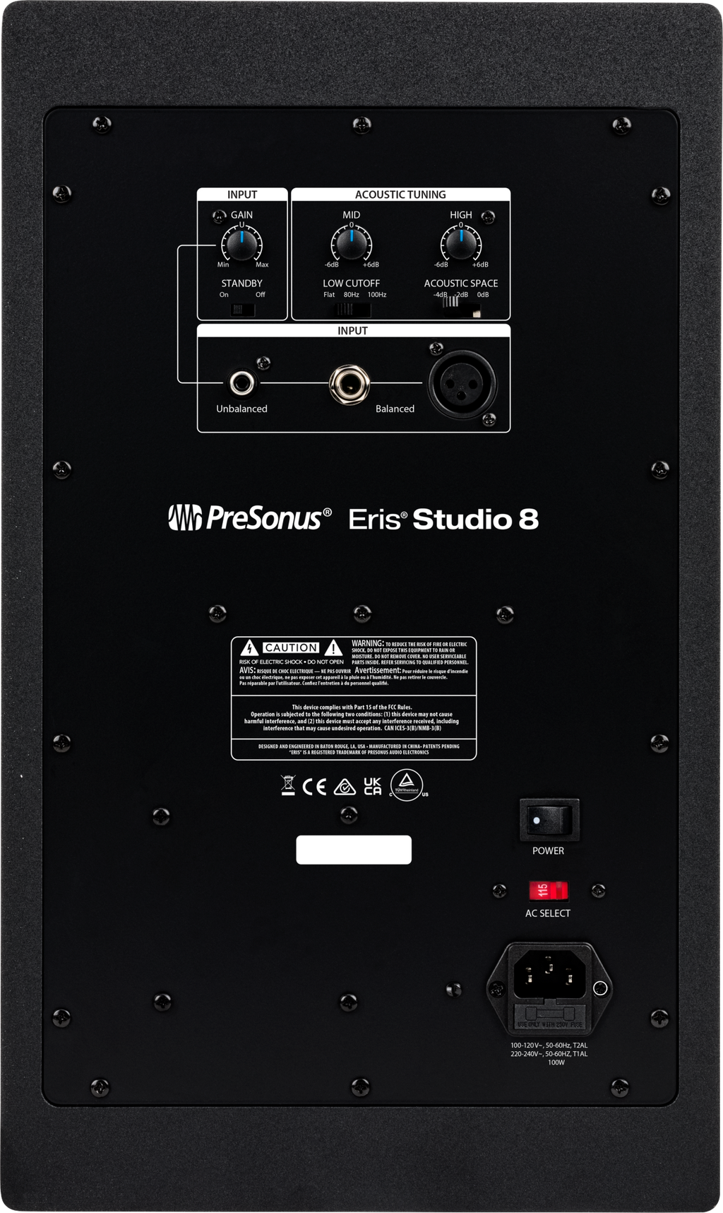 Eris® Studio 8, Black, 120V