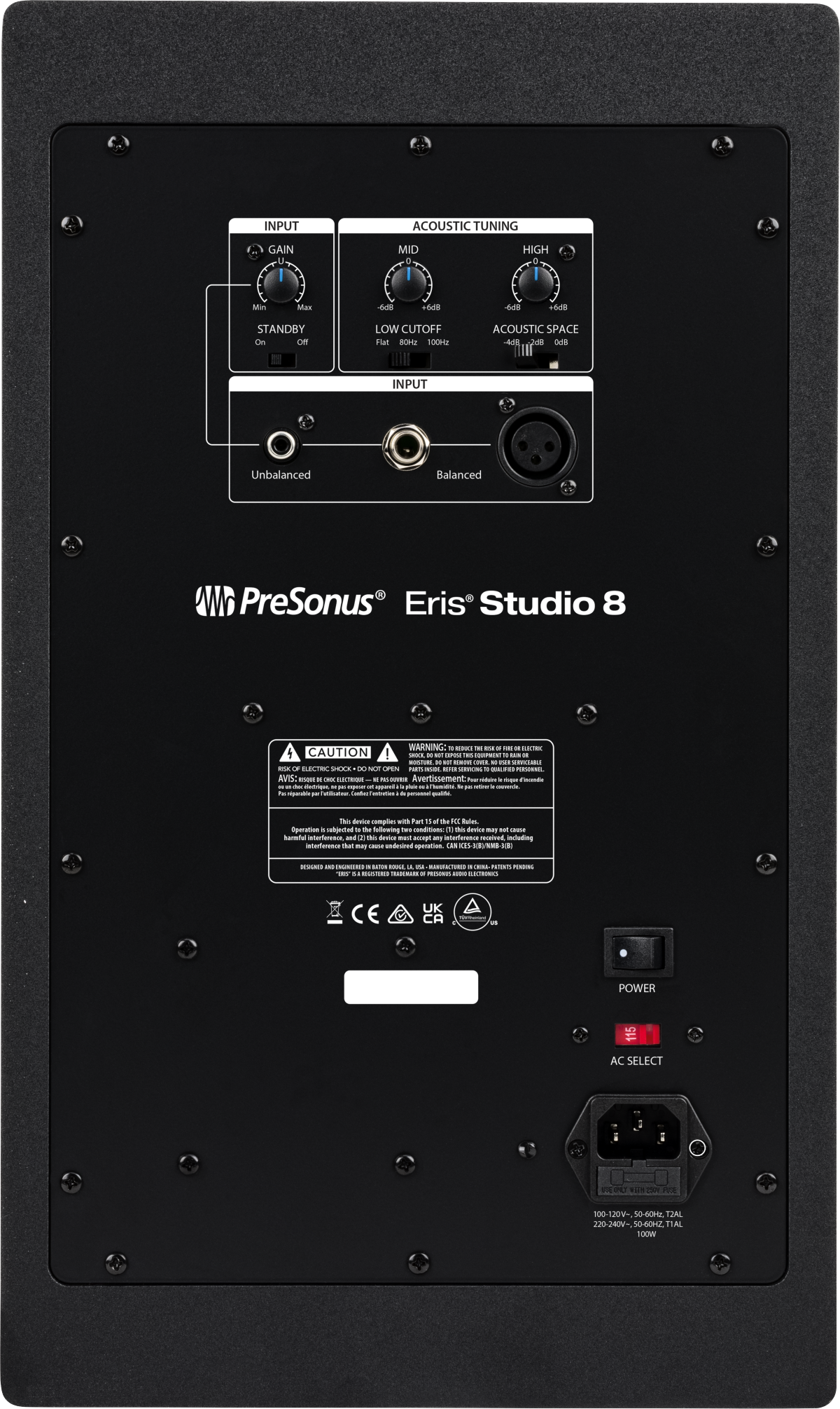 Eris® Studio 8, Black, 120V