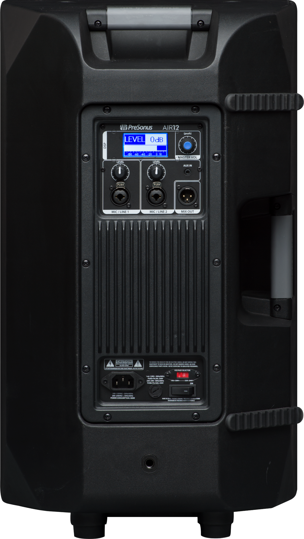AIR12 2-Way Active Sound-Reinforcement Loudspeaker, Black