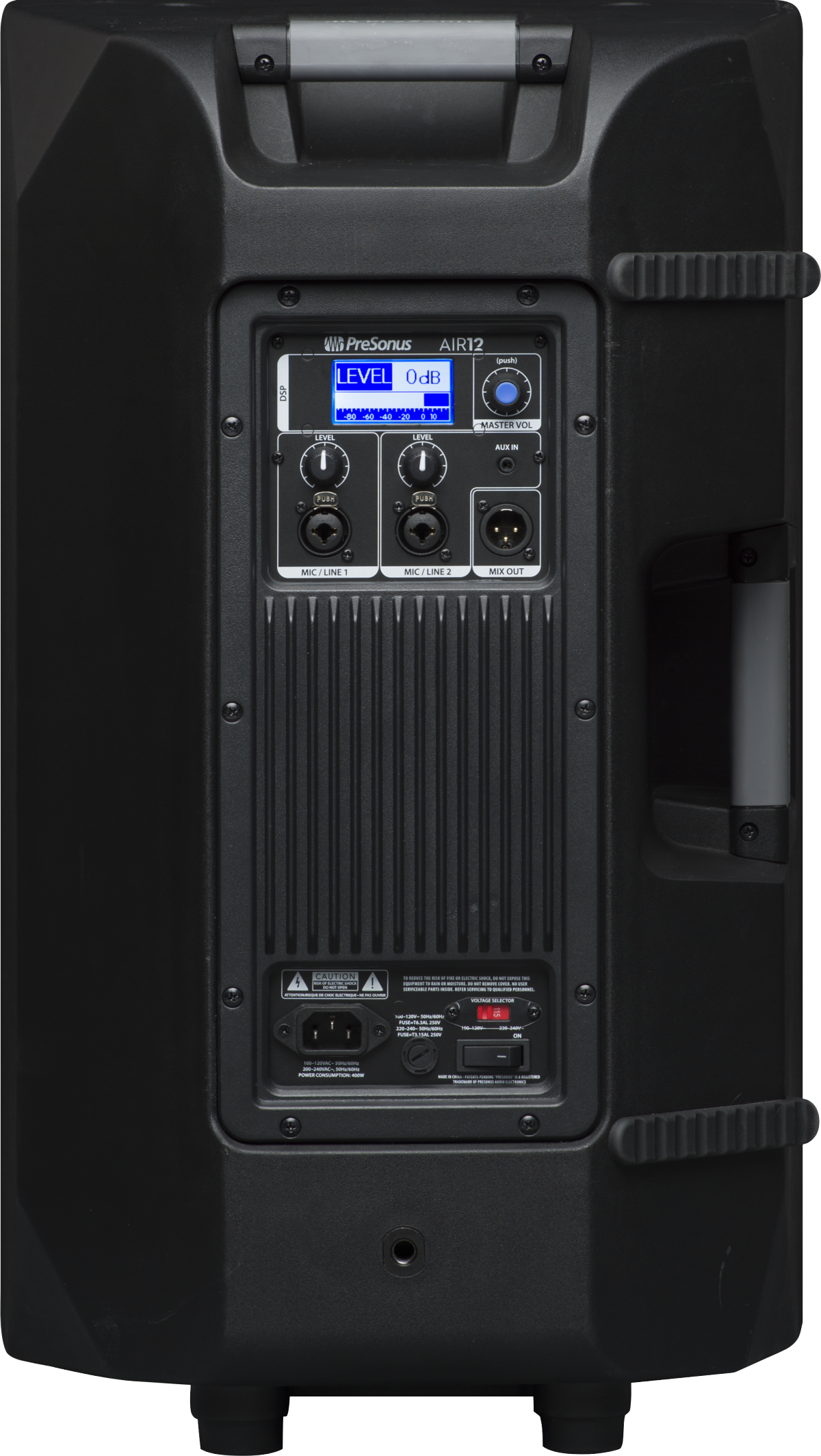AIR12 2-Way Active Sound-Reinforcement Loudspeaker, Black