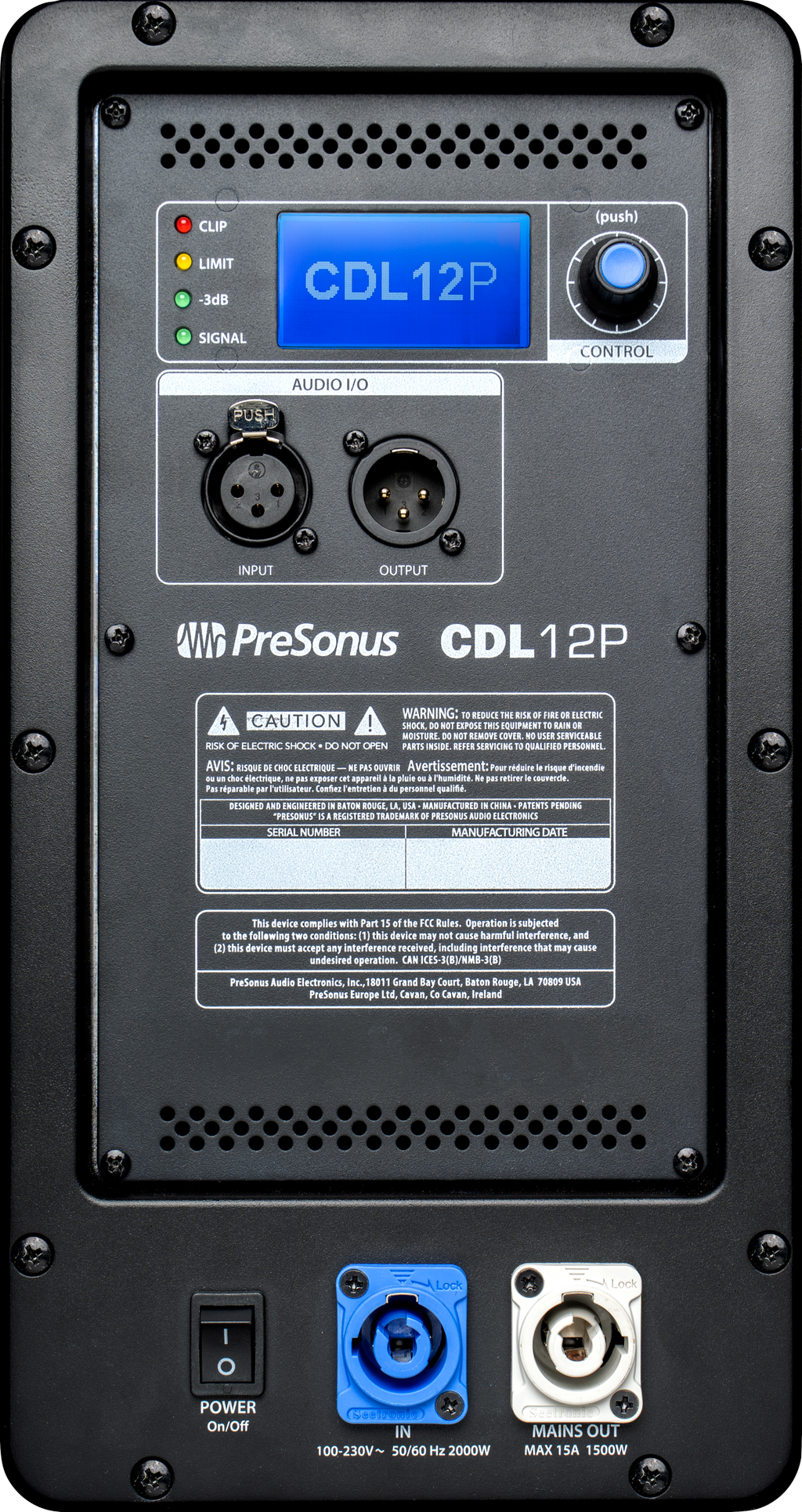 CDL12P Constant Directivity Sound Reinforcement Loudspeaker, Black