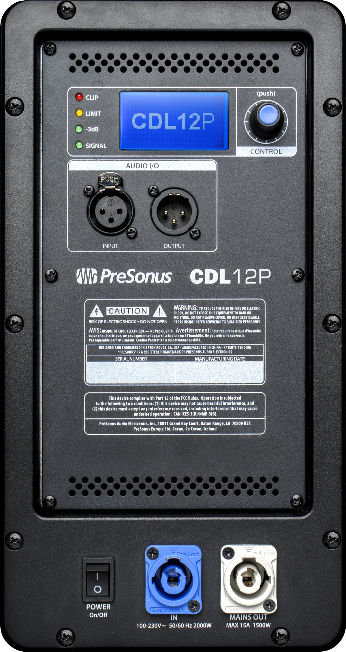 CDL12P Constant Directivity Sound Reinforcement Loudspeaker, Black