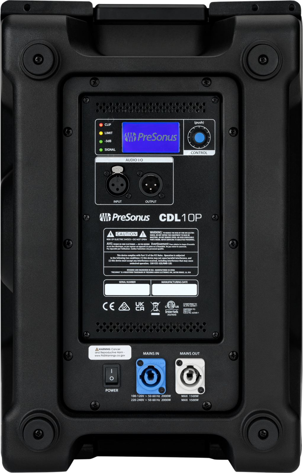 CDL10P Constant Directivity Sound Reinforcement Loudspeaker, Black