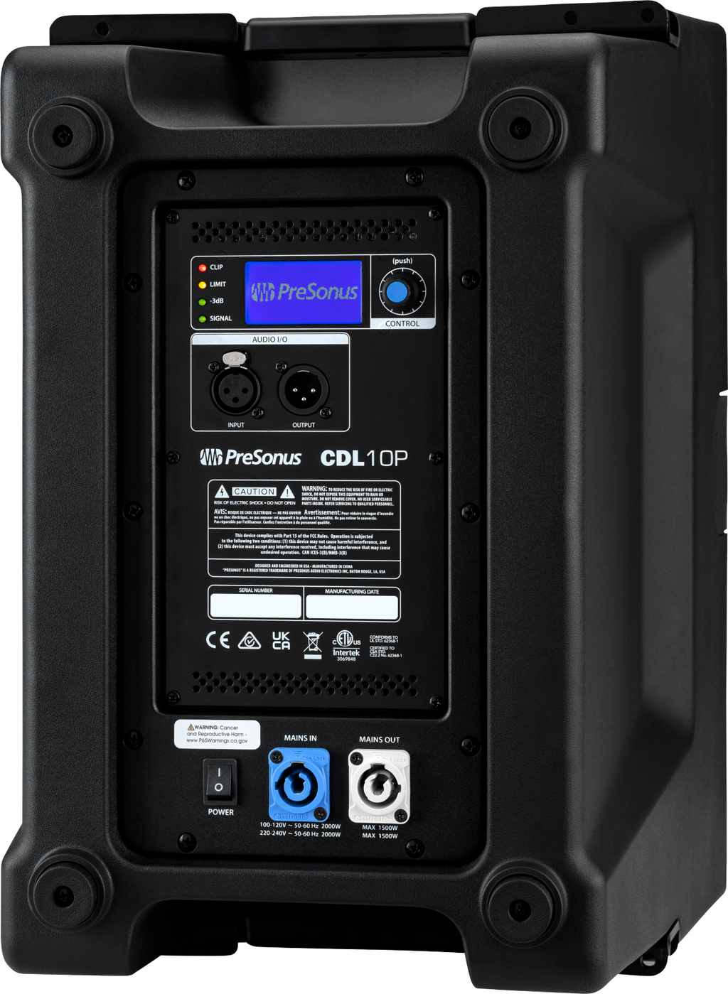 CDL10P Constant Directivity Sound Reinforcement Loudspeaker, Black