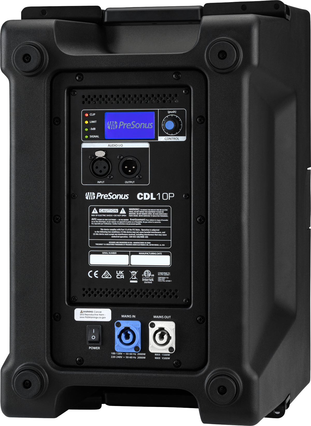 CDL10P Constant Directivity Sound Reinforcement Loudspeaker, Black