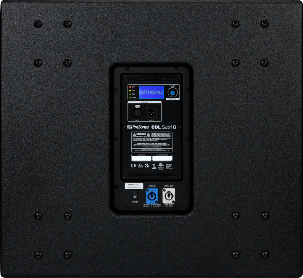 CDL Sub18 Active Subwoofer, Black