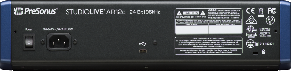 StudioLive® AR12c Analog Mixer, Blue